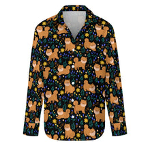 Load image into Gallery viewer, Flower Garden Shiba Inu Women's Shirt-Apparel-Apparel,Dog Mom Gifts,Shiba Inu,Shirt-19