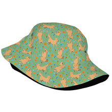 Load image into Gallery viewer, Flower Garden Yellow Labrador Bucket Hat-Hats &amp; Caps-Accessories,Dog Dad Gifts,Dog Mom Gifts,Hats,Labrador-10