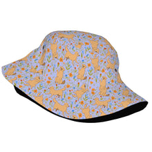 Load image into Gallery viewer, Flower Garden Yellow Labrador Bucket Hat-Hats &amp; Caps-Accessories,Dog Dad Gifts,Dog Mom Gifts,Hats,Labrador-18