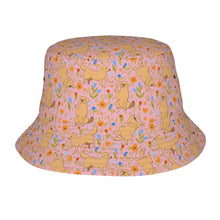 Load image into Gallery viewer, Flower Garden Yellow Labrador Bucket Hat-Hats &amp; Caps-Accessories,Dog Dad Gifts,Dog Mom Gifts,Hats,Labrador-Light Pink-One Size-25