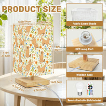 Load image into Gallery viewer, Flower Garden Yellow Labradors Desktop Table Lamp-Desk Lamps-Dog Dad Gifts,Dog Mom Gifts,Home Decor,Labrador,Lamp-3