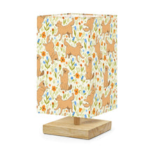 Load image into Gallery viewer, Flower Garden Yellow Labradors Desktop Table Lamp-Desk Lamps-Dog Dad Gifts,Dog Mom Gifts,Home Decor,Labrador,Lamp-US Plug-2