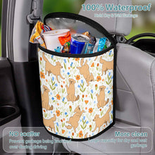 Load image into Gallery viewer, Flower Garden Yellow Labradors Multipurpose Car Storage Bag-10