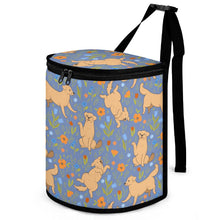Load image into Gallery viewer, Flower Garden Yellow Labradors Multipurpose Car Storage Bag-ONE SIZE-CornflowerBlue-16