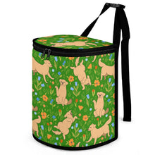 Load image into Gallery viewer, Flower Garden Yellow Labradors Multipurpose Car Storage Bag-ONE SIZE-Green-11