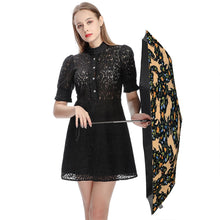 Load image into Gallery viewer, Flower Garden Yellow Labradors Umbrella-Accessories-Accessories,Dog Mom Gifts,Umbrella-18