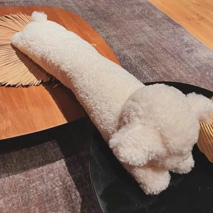 Fluffy Giant Bichon Frise Stuffed Animal Plush Toy Pillows-Stuffed Animals-Bichon Frise, Home Decor, Pillows, Stuffed Animal-Bichon-CHINA-about 120cm-2