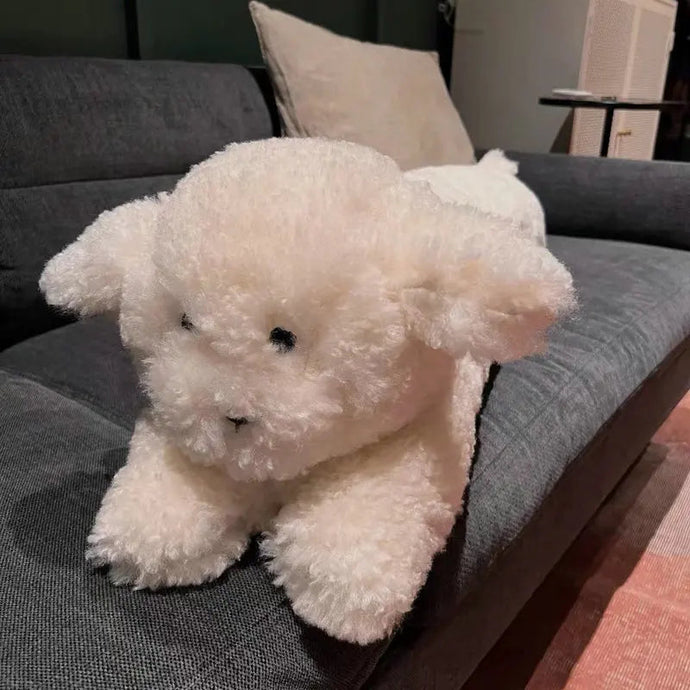 Fluffy Giant Bichon Frise Stuffed Animal Plush Toy Pillows-Stuffed Animals-Bichon Frise, Home Decor, Pillows, Stuffed Animal-Bichon-CHINA-about 120cm-1