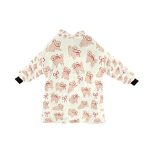 Load image into Gallery viewer, Fluffy Maltese Bliss with Bows Blanket Hoodie-Ivory-ONE SIZE-1