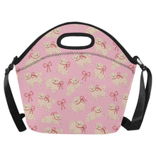 Load image into Gallery viewer, Fluffy Maltese Bliss with Bows Neoprene Lunch Bag-Pink-ONESIZE-6