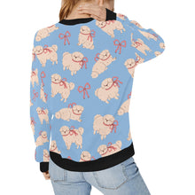 Load image into Gallery viewer, Fluffy Maltese Bliss with Bows Sweatshirt for Women-12