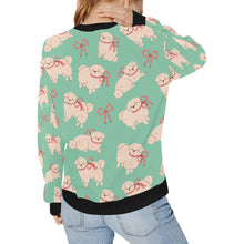Load image into Gallery viewer, Fluffy Maltese Bliss with Bows Sweatshirt for Women-20