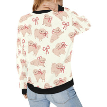 Load image into Gallery viewer, Fluffy Maltese Bliss with Bows Sweatshirt for Women-6