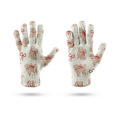 Load image into Gallery viewer, Fluffy Bichon Bliss with Bows Touch Screen Gloves-Accessories-Accessories, Dog Dad Gifts, Dog Mom Gifts, Gloves-9