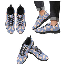 Load image into Gallery viewer, Fluffy Maltese Bliss with Bows Women's Breathable Sneakers-Slate Blue-US13-6
