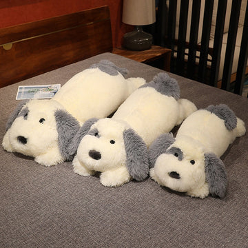Fluffy Old English Sheepdog Stuffed Animal Plush Toy and Body Pillow (