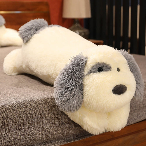 Fluffy Old English Sheepdog Stuffed Animal Plush Toy and Pillow (Large