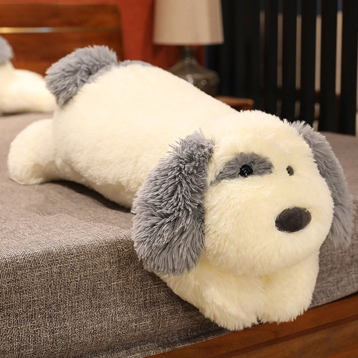 Fluffy Old English Sheepdog Stuffed Animal Plush Toy and Pillow-Stuffed Animals-Home Decor, Old English Sheepdog, Stuffed Animal-1
