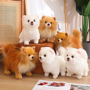 Fluffy Pet Me Pomeranian Stuffed Animal Plush Toys-Stuffed Animals-Pomeranian, Stuffed Animal-6