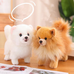 Fluffy Pet Me Pomeranian Stuffed Animal Plush Toys-Stuffed Animals-Pomeranian, Stuffed Animal-1