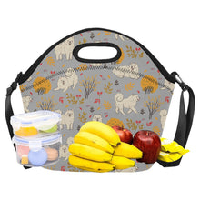 Load image into Gallery viewer, Autumn Bliss Fluffy Eskimos Neoprene Lunch Bag-24