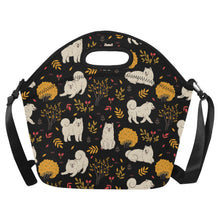 Load image into Gallery viewer, Autumn Bliss Fluffy Eskimos Neoprene Lunch Bag-Midnight Black-ONESIZE-10