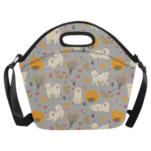 Load image into Gallery viewer, Autumn Bliss Fluffy Eskimos Neoprene Lunch Bag-Parisian Gray-ONESIZE-9