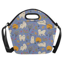 Load image into Gallery viewer, Autumn Bliss Fluffy Eskimos Neoprene Lunch Bag-Slate Blue-ONESIZE-6