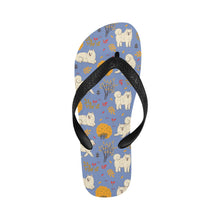 Load image into Gallery viewer, Fluffy Samoyeds in Autumn Bliss-CornflowerBlue-S-14