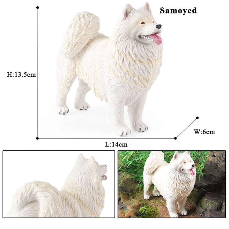 Fluffy White Samoyed Dog Figurine Elegant Standing Pose Samoyed 750x