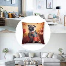 Load image into Gallery viewer, Forbidden City Fawn Pug Plush Pillow Case-Cushion Cover-Dog Dad Gifts, Dog Mom Gifts, Home Decor, Pillows, Pug-2