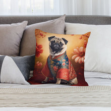 Load image into Gallery viewer, Forbidden City Fawn Pug Plush Pillow Case-Cushion Cover-Dog Dad Gifts, Dog Mom Gifts, Home Decor, Pillows, Pug-3