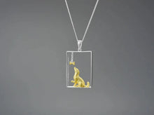 Load image into Gallery viewer, Framed 3D Golden Retriever Silver Necklace and Pendant-Dog Themed Jewellery-Golden Retriever, Jewellery, Necklace, Pendant-6