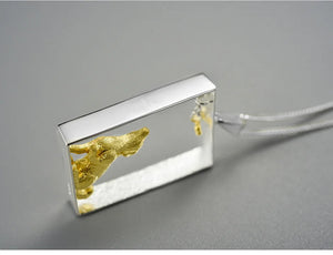 Framed 3D Golden Retriever Silver Necklace and Pendant-Dog Themed Jewellery-Golden Retriever, Jewellery, Necklace, Pendant-8