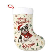 Load image into Gallery viewer, French Bulldog Christmas Stocking - Cozy Festive Wishes - Personalize with Photo and Name-Christmas Ornament-Christmas,Christmas Stocking,Personalize Artwork-3