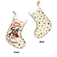 Load image into Gallery viewer, French Bulldog Christmas Stocking - Cozy Festive Wishes - Personalize with Photo and Name-Christmas Ornament-Christmas,Christmas Stocking,Personalize Artwork-4