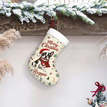 Load image into Gallery viewer, French Bulldog Christmas Stocking - Cozy Festive Wishes - Personalize with Photo and Name-Christmas Ornament-Christmas,Christmas Stocking,Personalize Artwork-7