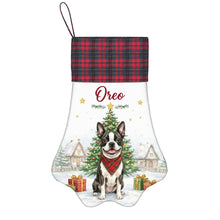 Load image into Gallery viewer, French Bulldog Christmas Stocking - Home for the Holidays - Personalize with Photo and Name-Christmas Ornament-Christmas,Christmas Stocking,Personalize Artwork-3