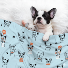 Load image into Gallery viewer, French Bulldog Doodles Blanket for Dog-Dog Blanket-Blankets,French Bulldog,Home Decor-1