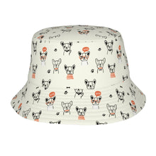 Load image into Gallery viewer, French Bulldog Doodles Bucket Hat-Hats &amp; Caps-Ivory White-One Size-1