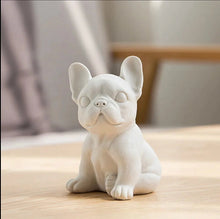 Load image into Gallery viewer, Textured White Small French Bulldog Statue Figurine-Home Decor-Dog Dad Gifts, Dog Mom Gifts, Figurines, French Bulldog, Home Decor, Statue-1