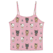 Load image into Gallery viewer, French Bulldog Flowers and Hearts Women's Cami and Shorts Pajama Set-Apparel-Apparel,Dog Mom Gifts,French Bulldog,Pajamas-Light Pink-XS-9