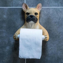 Load image into Gallery viewer, Image of a cutest frenchie toilet roll holder
