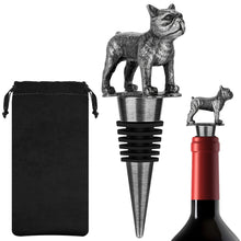 Load image into Gallery viewer, French Bulldog Love Wine Stoppers with Gift Bag-Accessories-Accessories, Christmas, Dog Dad Gifts, Dog Mom Gifts, French Bulldog, Home Decor-1