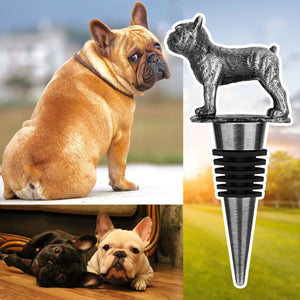 French Bulldog Love Wine Stoppers with Gift Bag-Accessories-Accessories, Christmas, Dog Dad Gifts, Dog Mom Gifts, French Bulldog, Home Decor-14