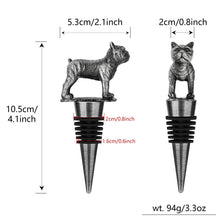 Load image into Gallery viewer, French Bulldog Love Wine Stoppers with Gift Bag-Accessories-Accessories, Christmas, Dog Dad Gifts, Dog Mom Gifts, French Bulldog, Home Decor-6