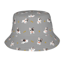 Load image into Gallery viewer, French Bulldog Playtime Adventures Bucket Hat-Hats &amp; Caps-Parisian Gray-One Size-25