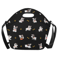Load image into Gallery viewer, French Bulldog Playtime Adventures Neoprene Lunch Bag-Black-ONESIZE-15