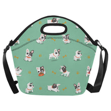 Load image into Gallery viewer, French Bulldog Playtime Adventures Neoprene Lunch Bag-MediumAquaMarine-ONESIZE-6