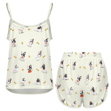 Load image into Gallery viewer, French Bulldog Playtime Adventures Women's Cami and Shorts Pajama Set-12